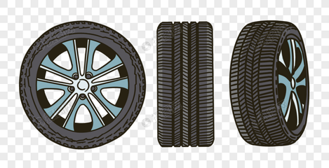 汽車輪胎元素素材 PSD格式免費下載與設(shè)計應(yīng)用